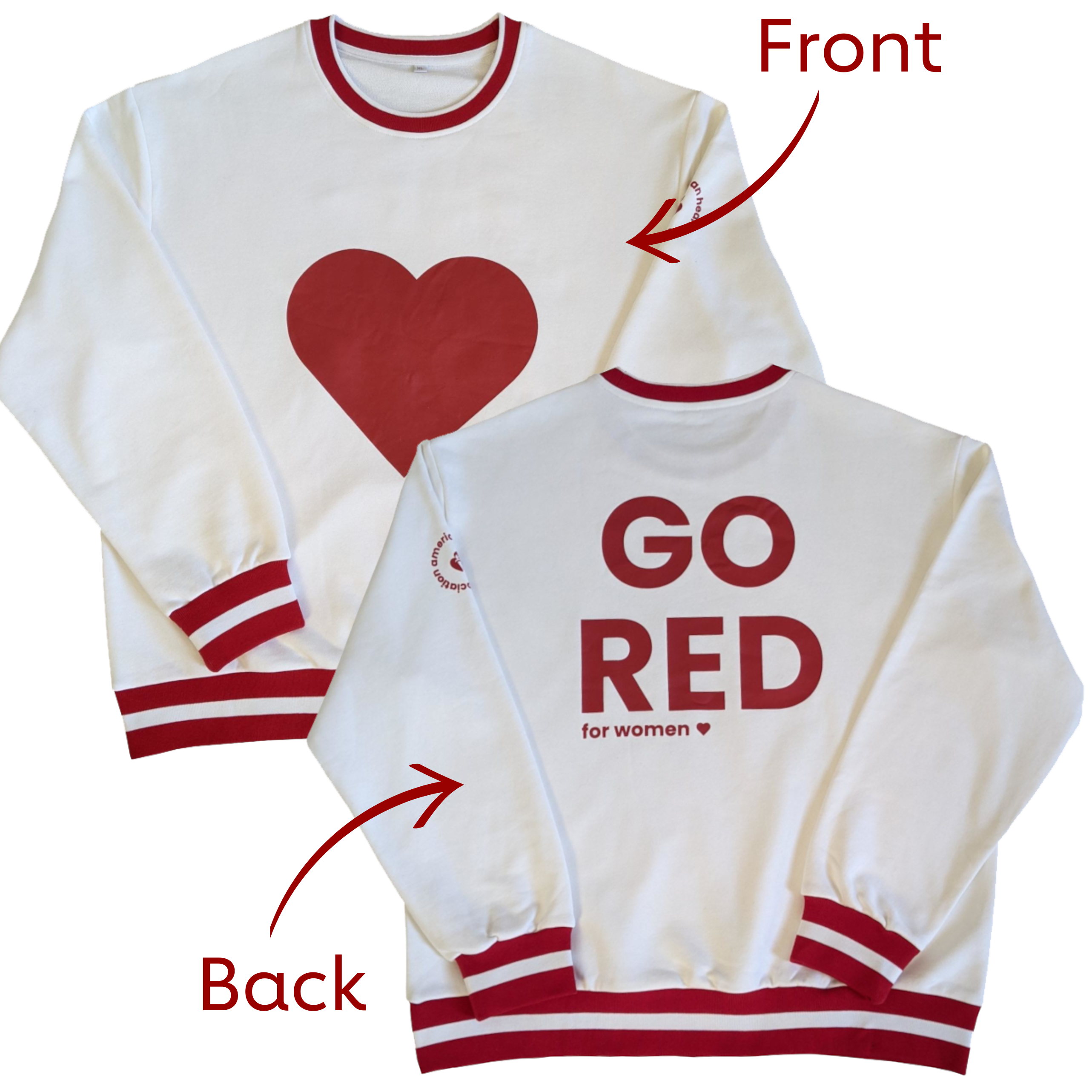 Go Red Varsity Sweatshirt – ShopHeart.org