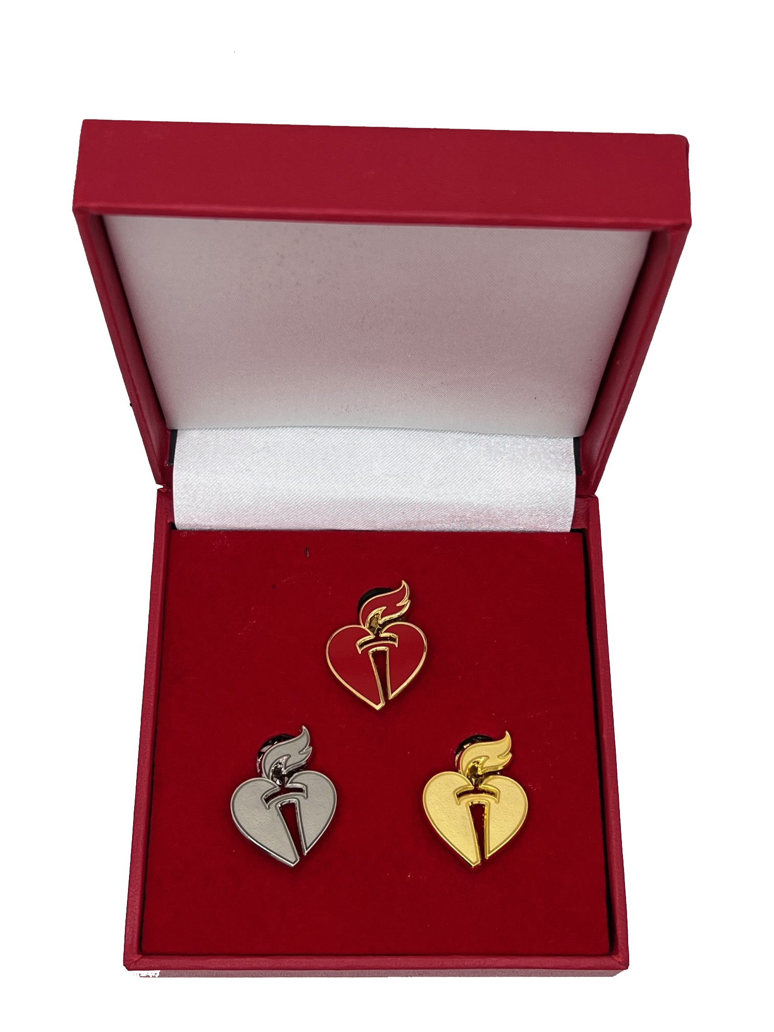 Box Set Heart & Torch Lapel Pins - Set of 3 – ShopHeart.org