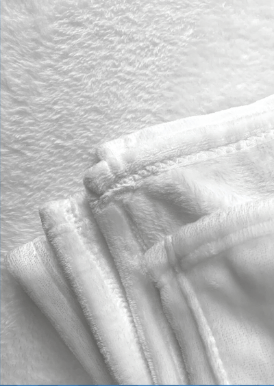 close up of cozy plush fleece blanket