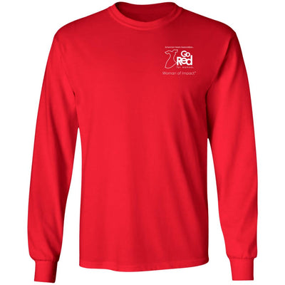 Woman of Impact Go Red Unisex Long Sleeve Tee