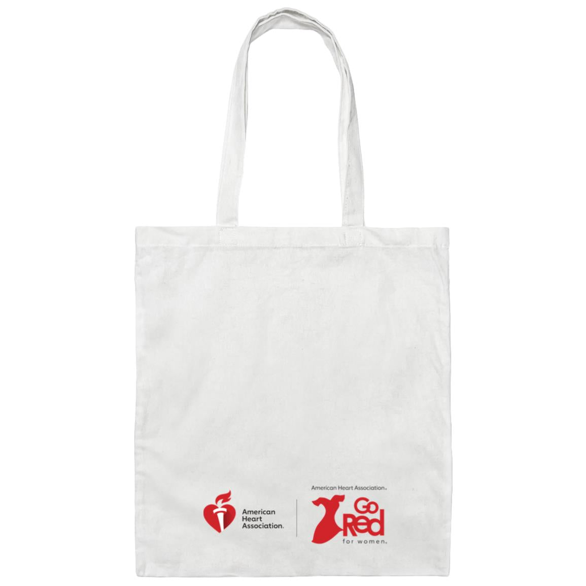 I Go Red Canvas Tote Bag
