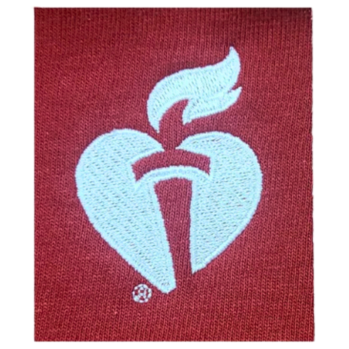 Embroidered Heart & Torch Quarter Zip – ShopHeart.org