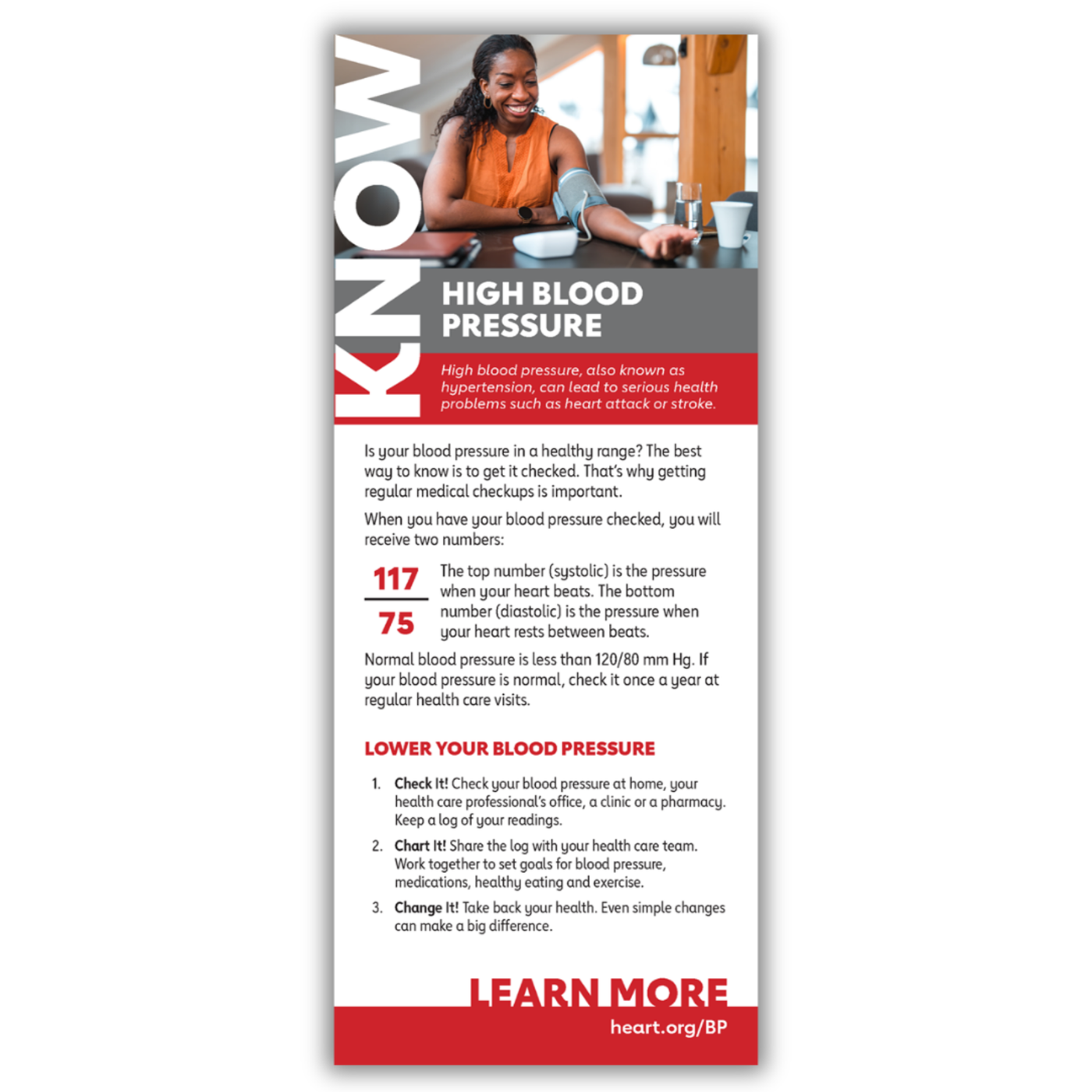 Know and Go, High Blood Pressure - Pack of 25