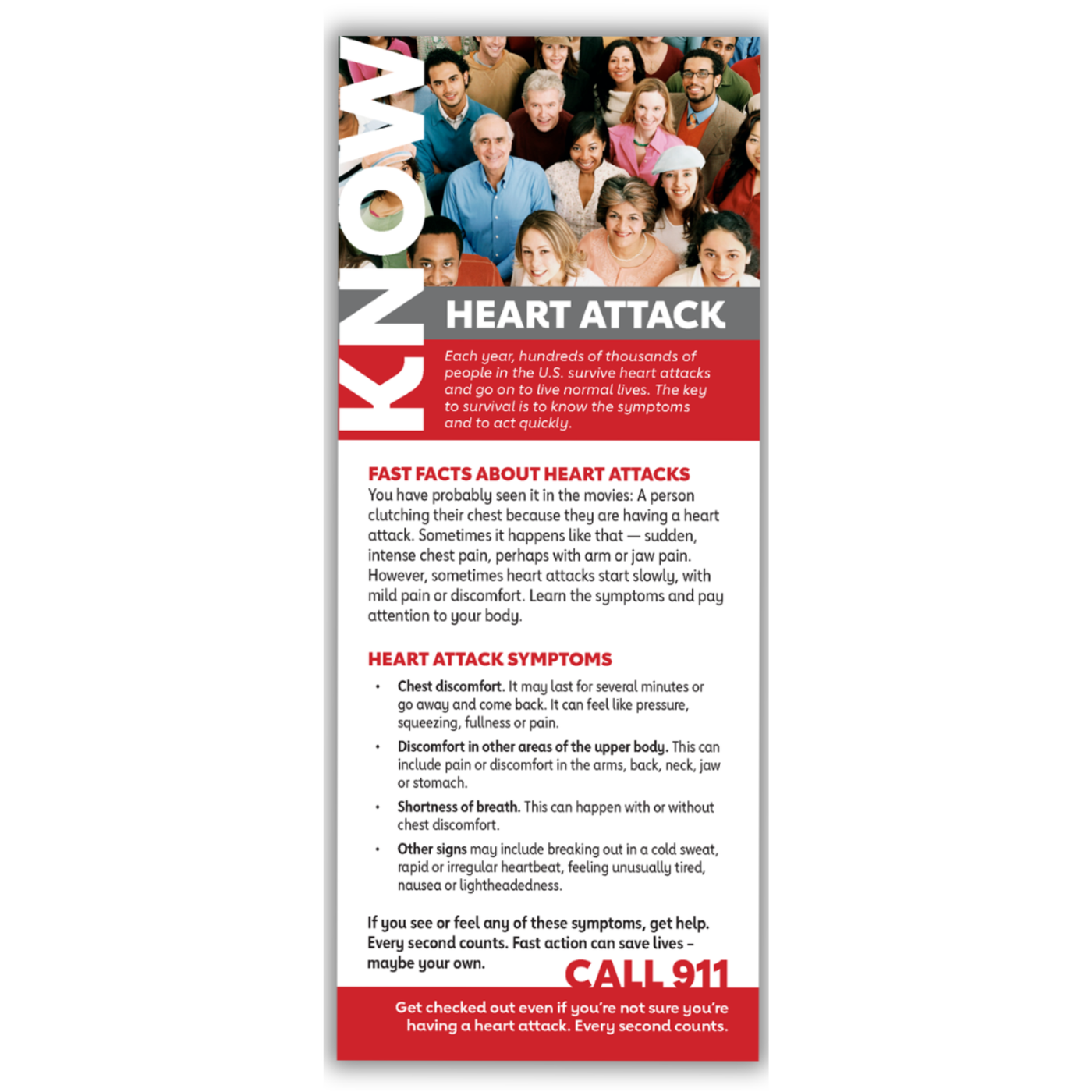 Know and Go, Heart Attack - Pack of 25