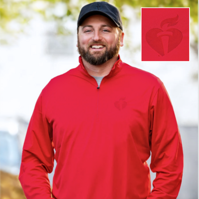 Laser Etch Heart & Torch Quarter Zip – ShopHeart.org