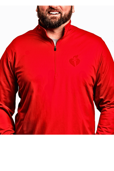 Laser Etch Heart & Torch Quarter Zip – ShopHeart.org