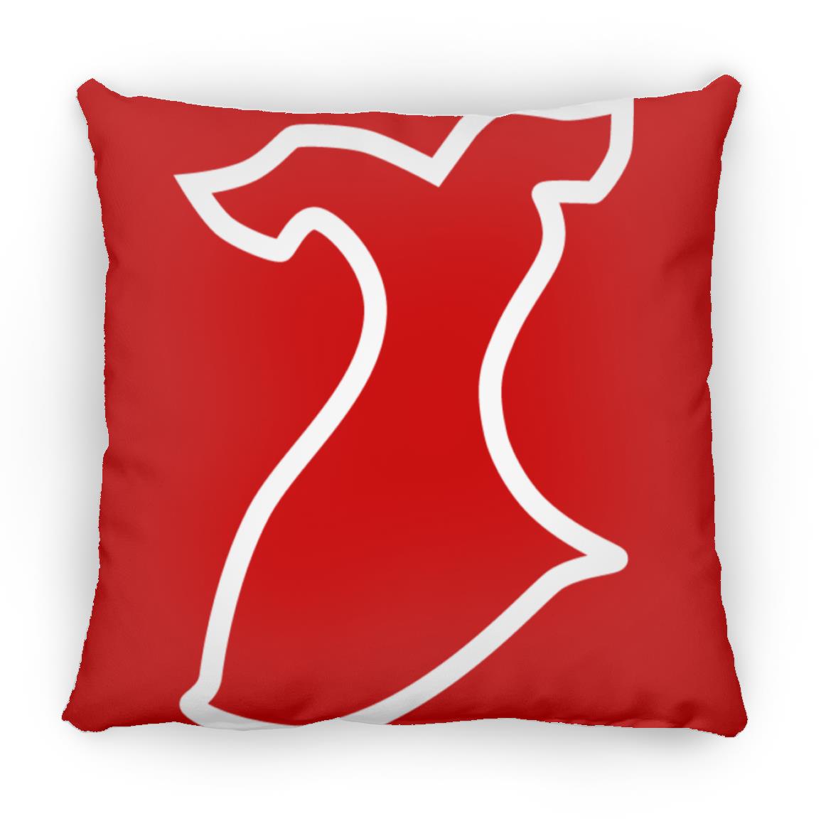 Red Dress Square Pillow with Insert