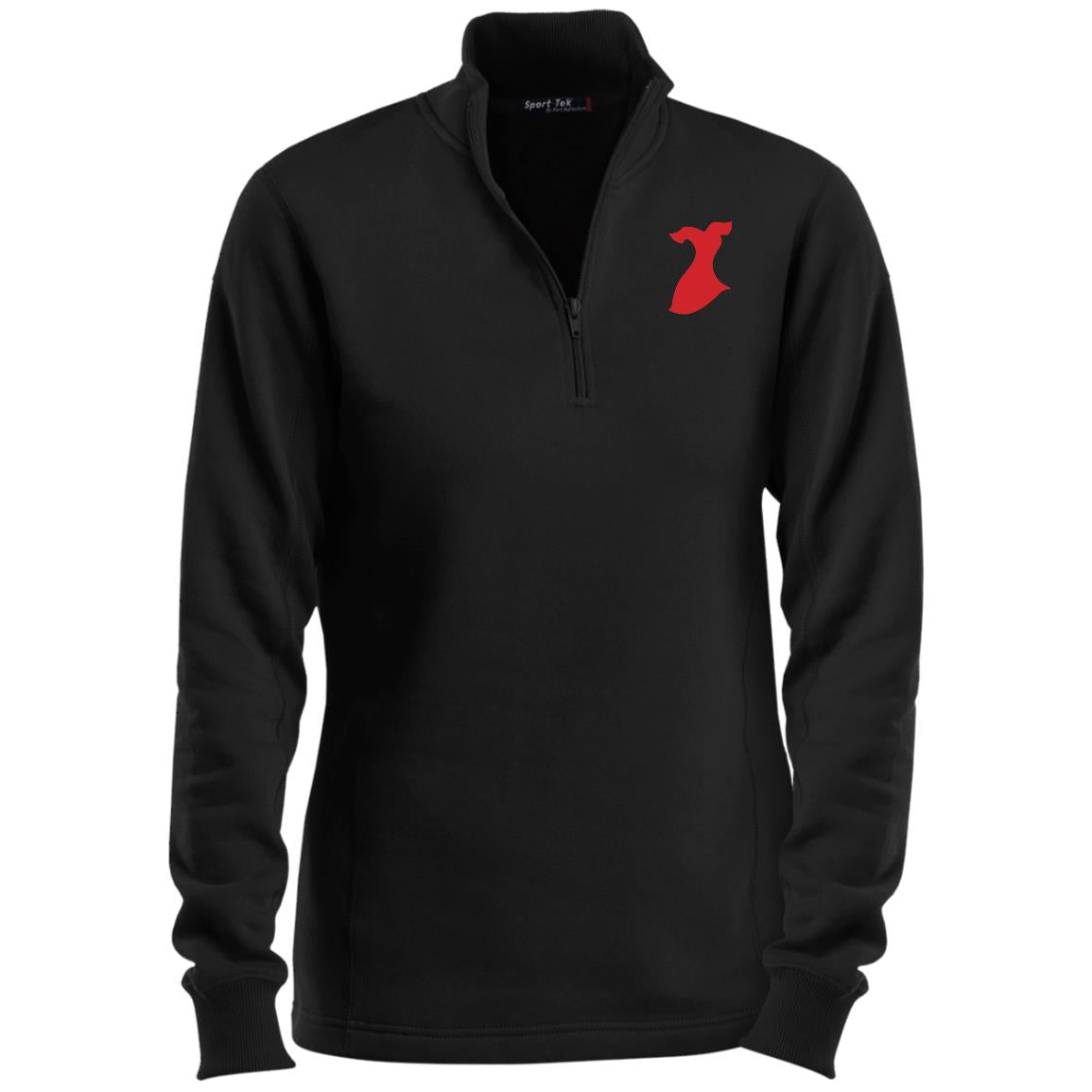 Go Red Ladies 1/4 Zip Sweatshirt