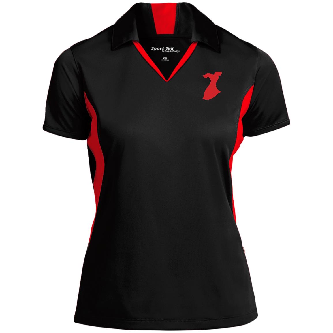 Go Red Ladies' Colorblock Performance Polo